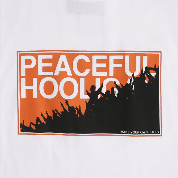 Fans T-Shirt White - Peaceful Hooligan 