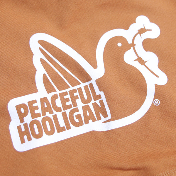 Outline Hoodie Orange - Peaceful Hooligan 
