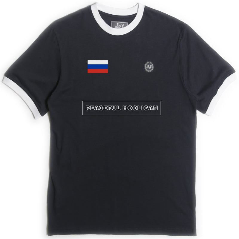 Russia Flag T-Shirt Navy