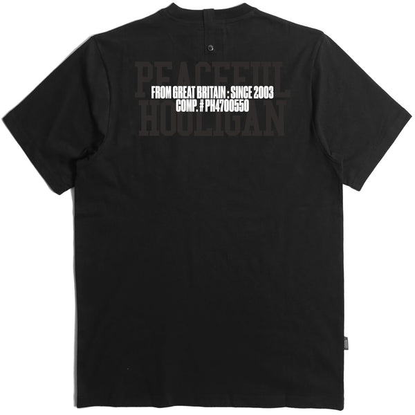 Training T-Shirt Black - Peaceful Hooligan 