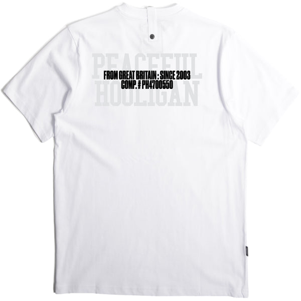 Training T-Shirt White - Peaceful Hooligan 