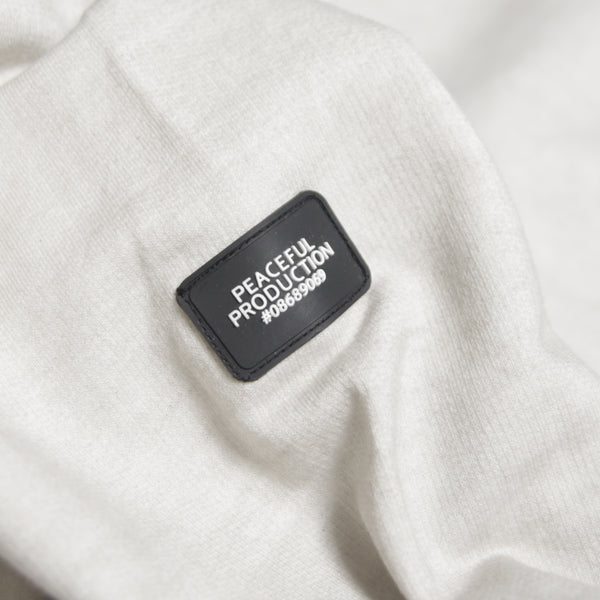 Pocket Sweatshirt White - Peaceful Hooligan 