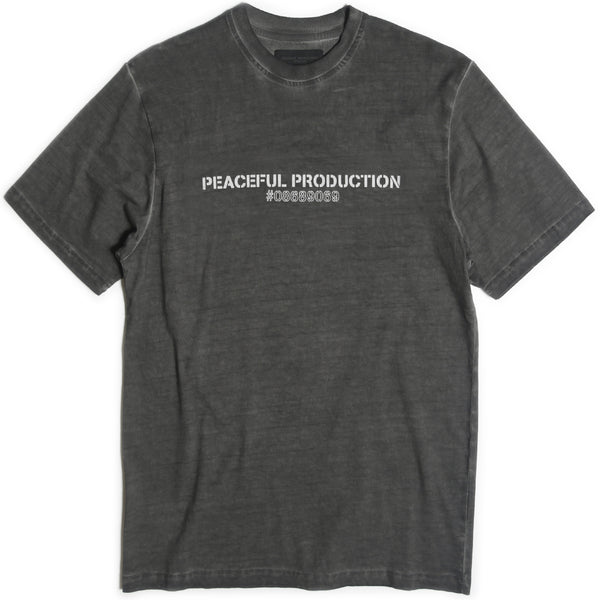 Stencil T-Shirt Black - Peaceful Hooligan 