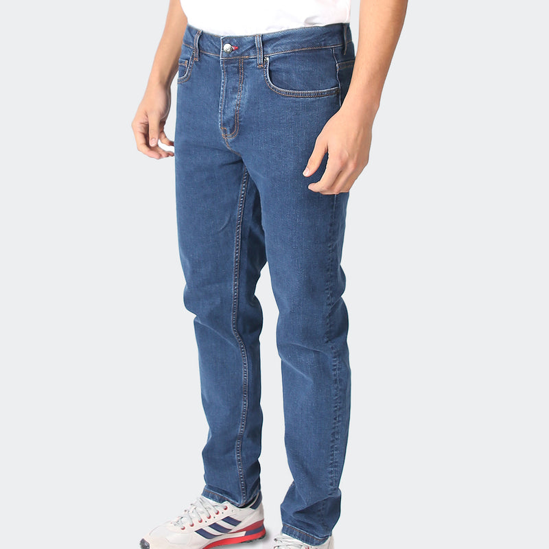 Regular Fit Jeans Mid Wash - Peaceful Hooligan 